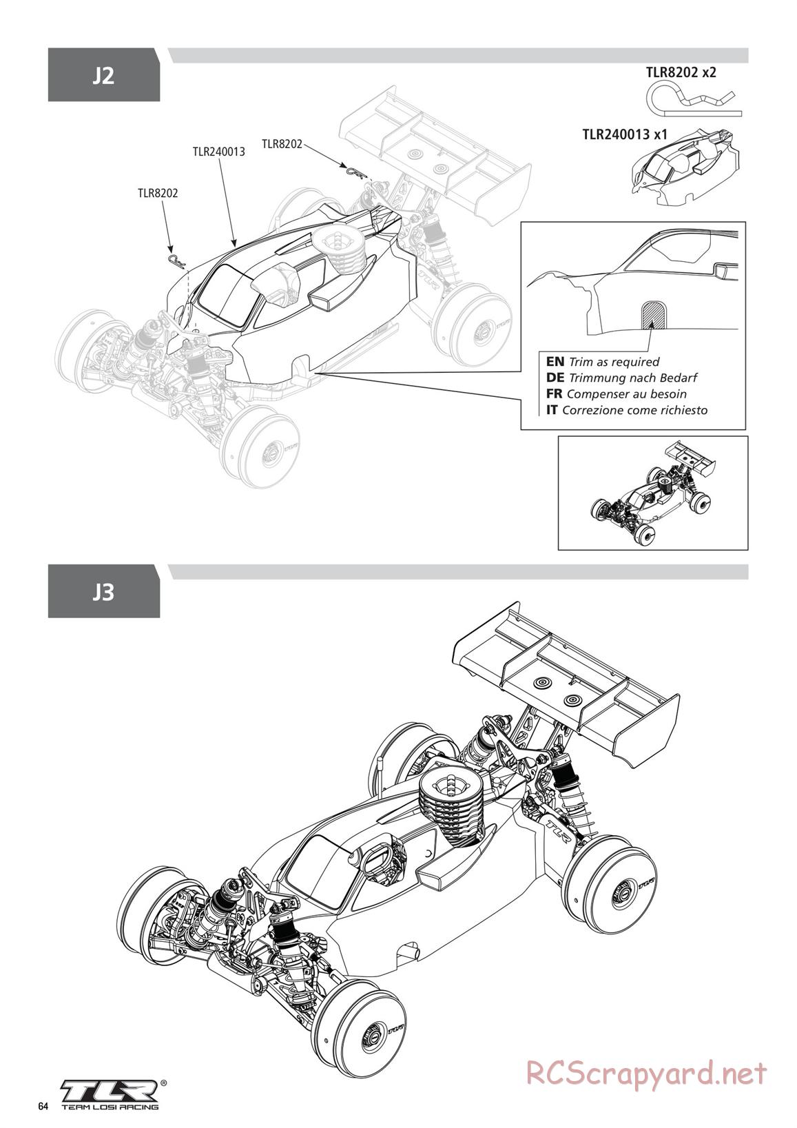 Team Losi - 8ight-X Elite Race - Manual - Page 64