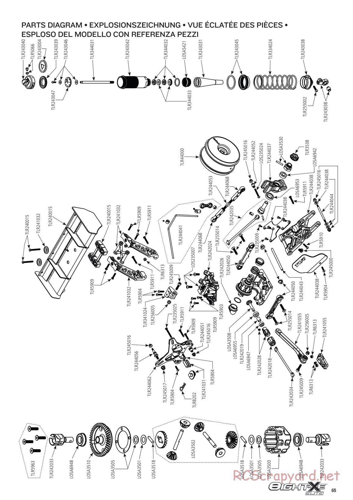 Team Losi - 8ight-XE Elite Race - Manual - Page 1