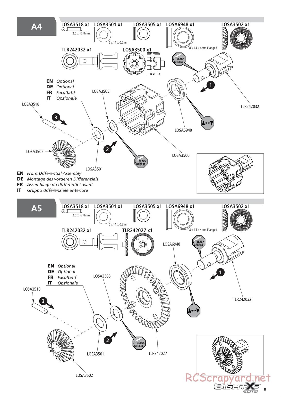 Team Losi - 8ight-XE Elite Race - Manual - Page 11