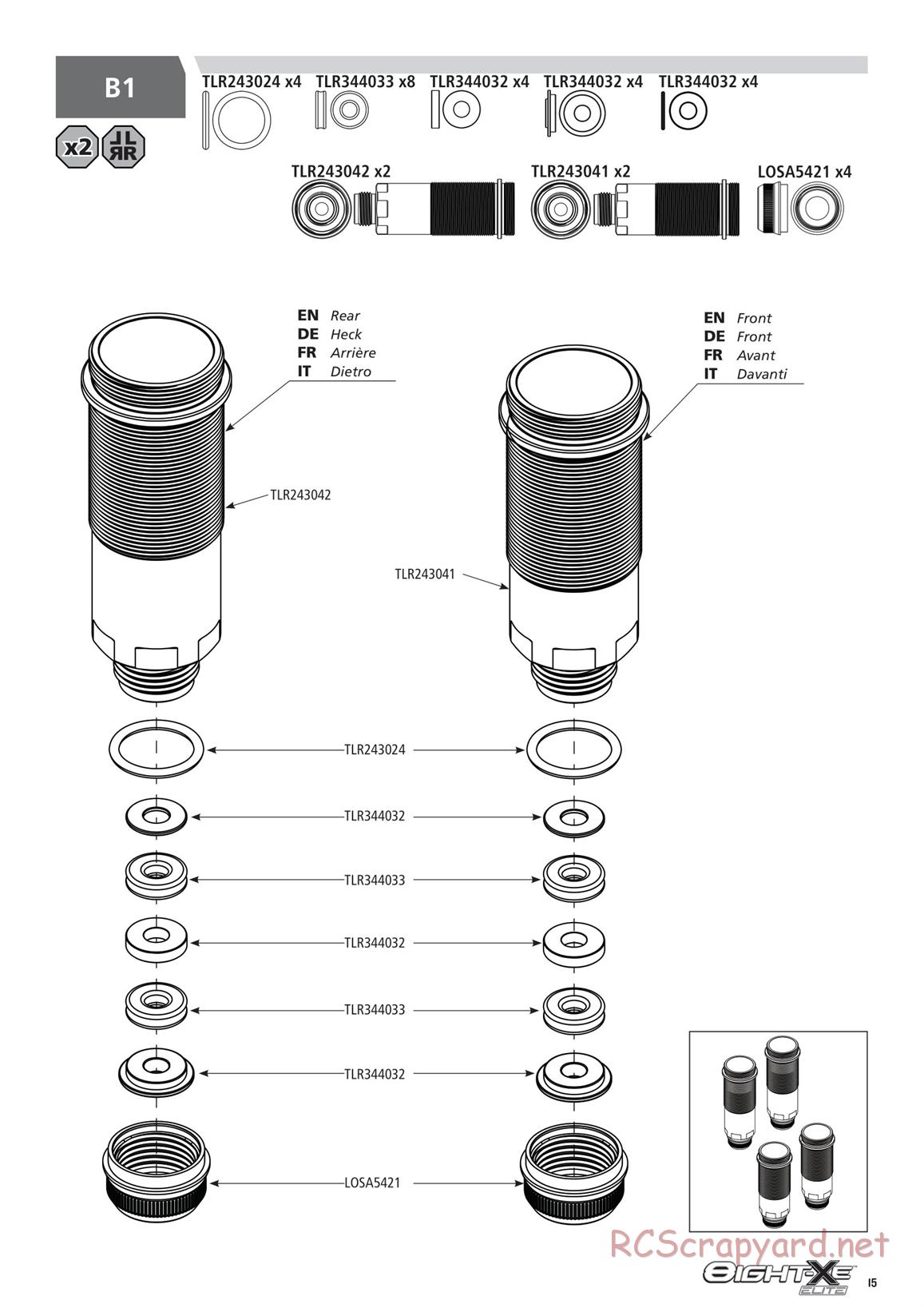 Team Losi - 8ight-XE Elite Race - Manual - Page 15