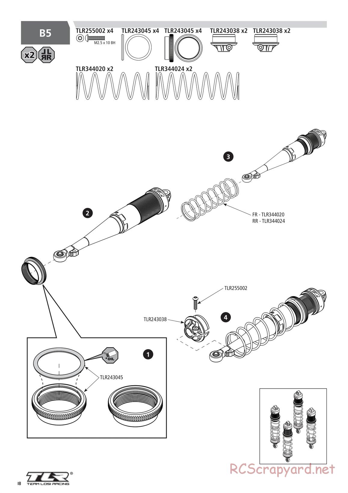 Team Losi - 8ight-XE Elite Race - Manual - Page 18