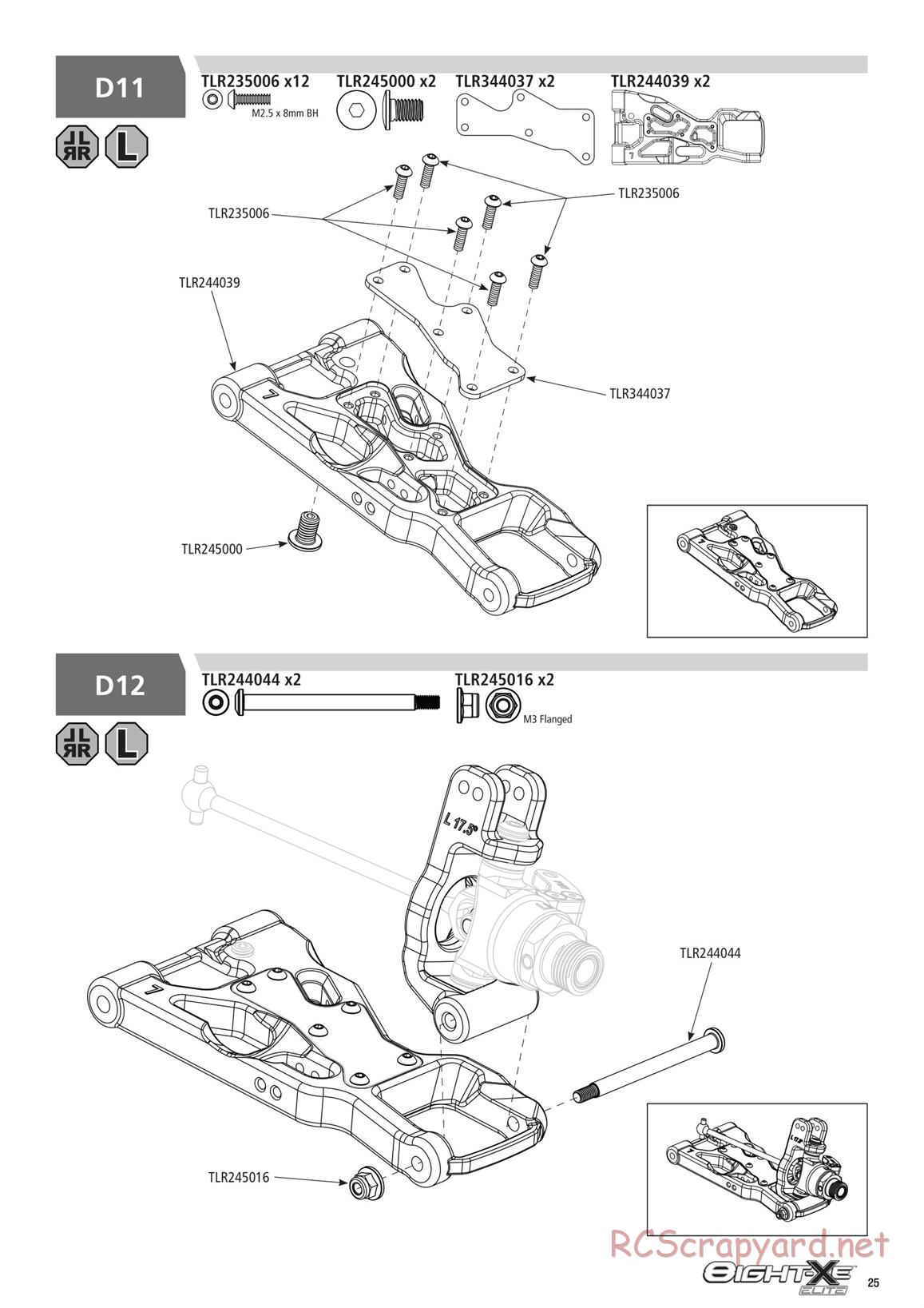 Team Losi - 8ight-XE Elite Race - Manual - Page 25