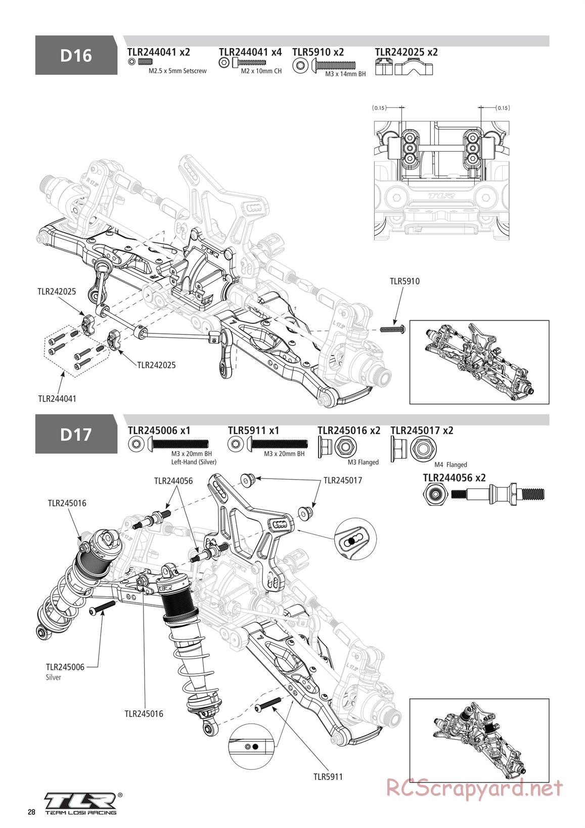 Team Losi - 8ight-XE Elite Race - Manual - Page 28