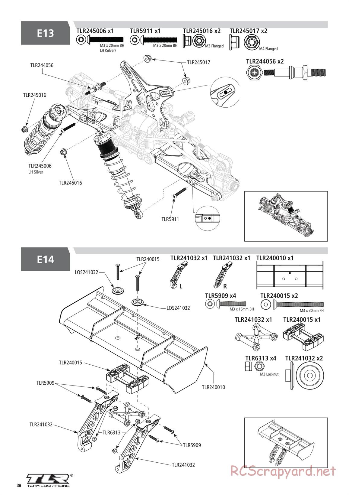 Team Losi - 8ight-XE Elite Race - Manual - Page 36