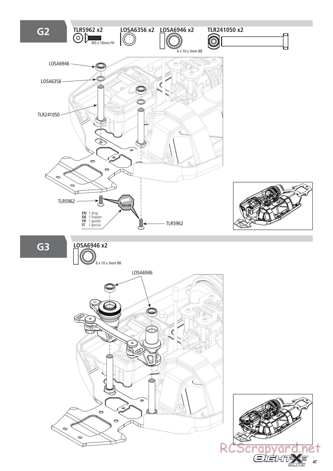 Team Losi - 8ight-XE Elite Race - Manual - Page 47