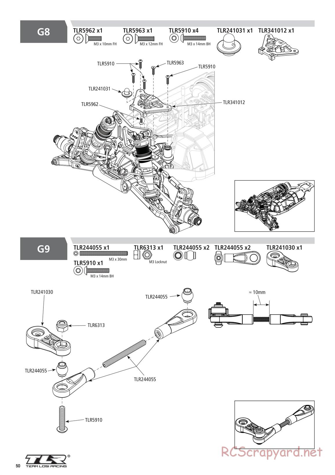 Team Losi - 8ight-XE Elite Race - Manual - Page 50