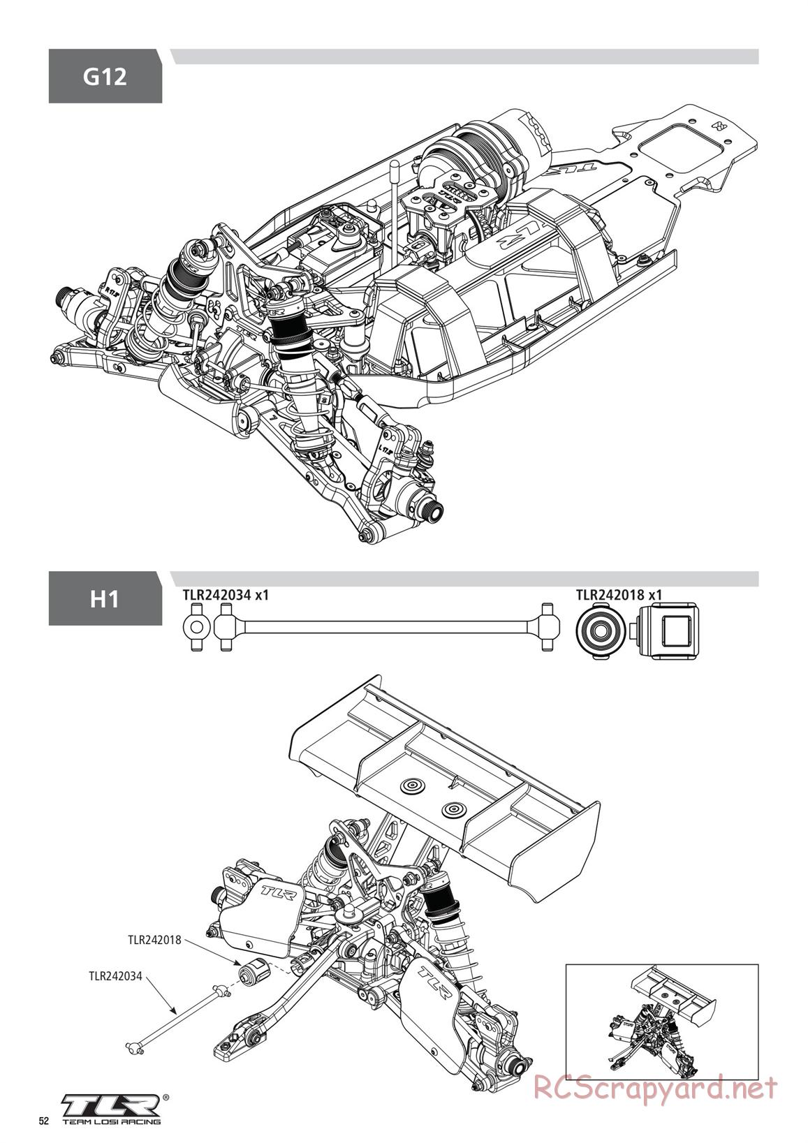 Team Losi - 8ight-XE Elite Race - Manual - Page 52