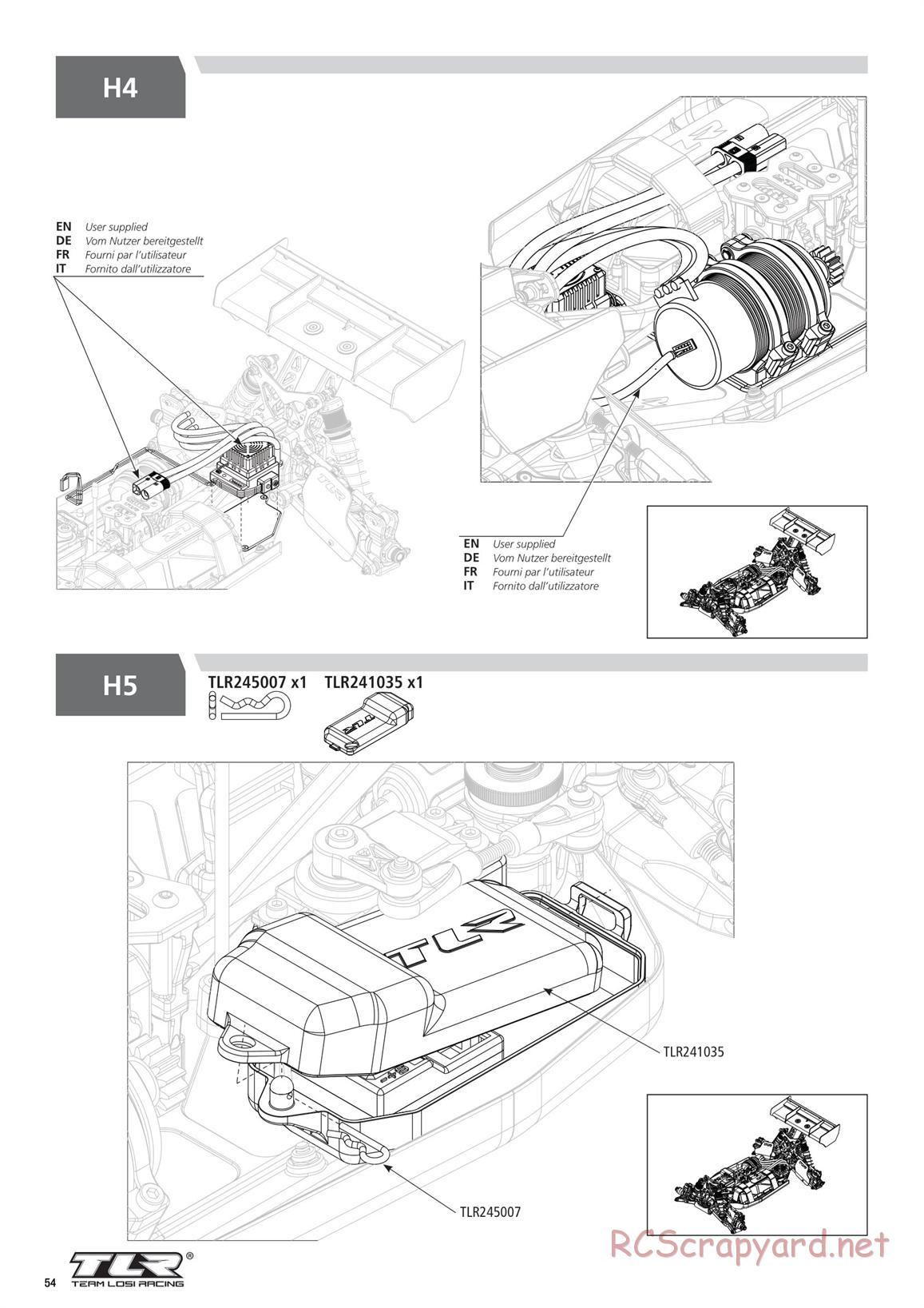 Team Losi - 8ight-XE Elite Race - Manual - Page 54