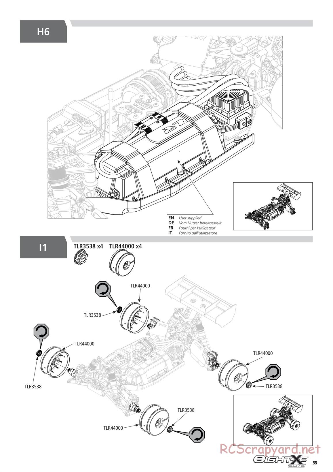 Team Losi - 8ight-XE Elite Race - Manual - Page 55