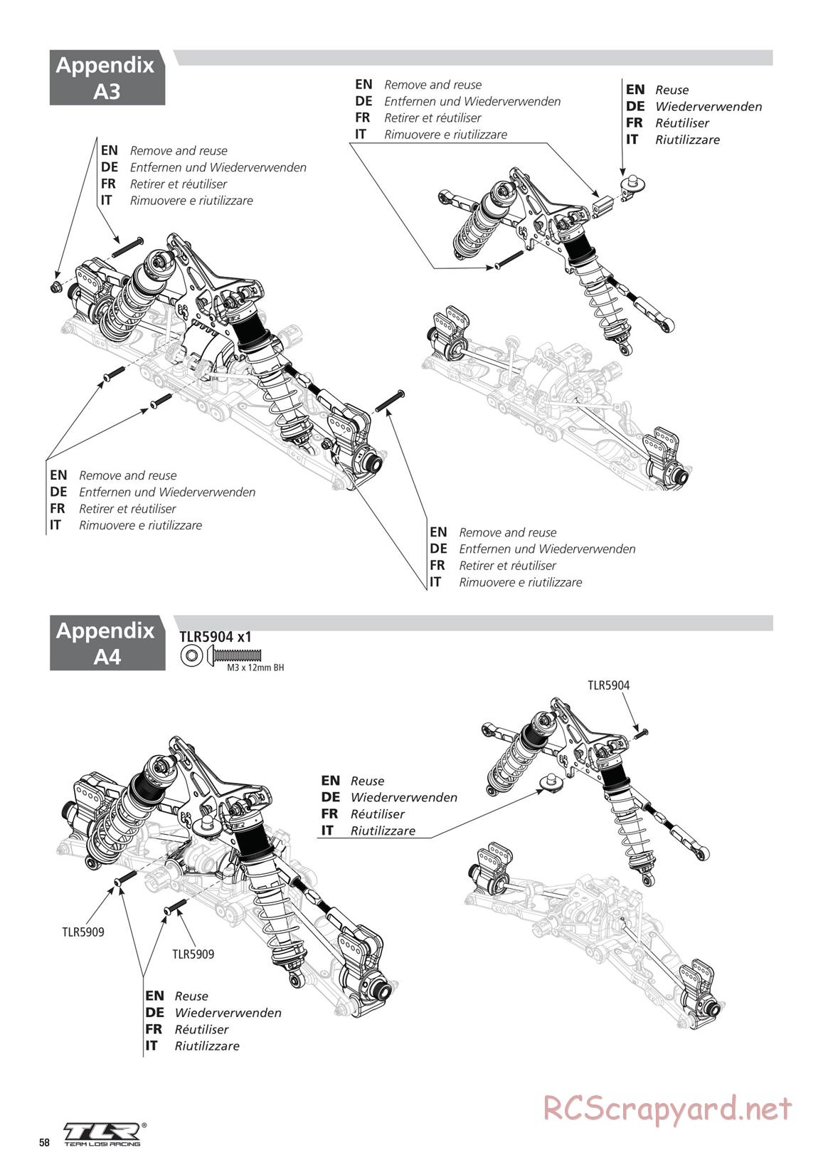 Team Losi - 8ight-XE Elite Race - Manual - Page 58