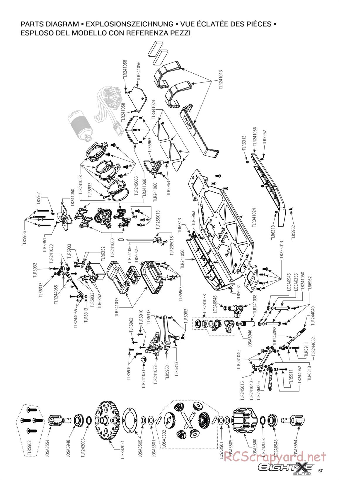 Team Losi - 8ight-XE Elite Race - Manual - Page 67