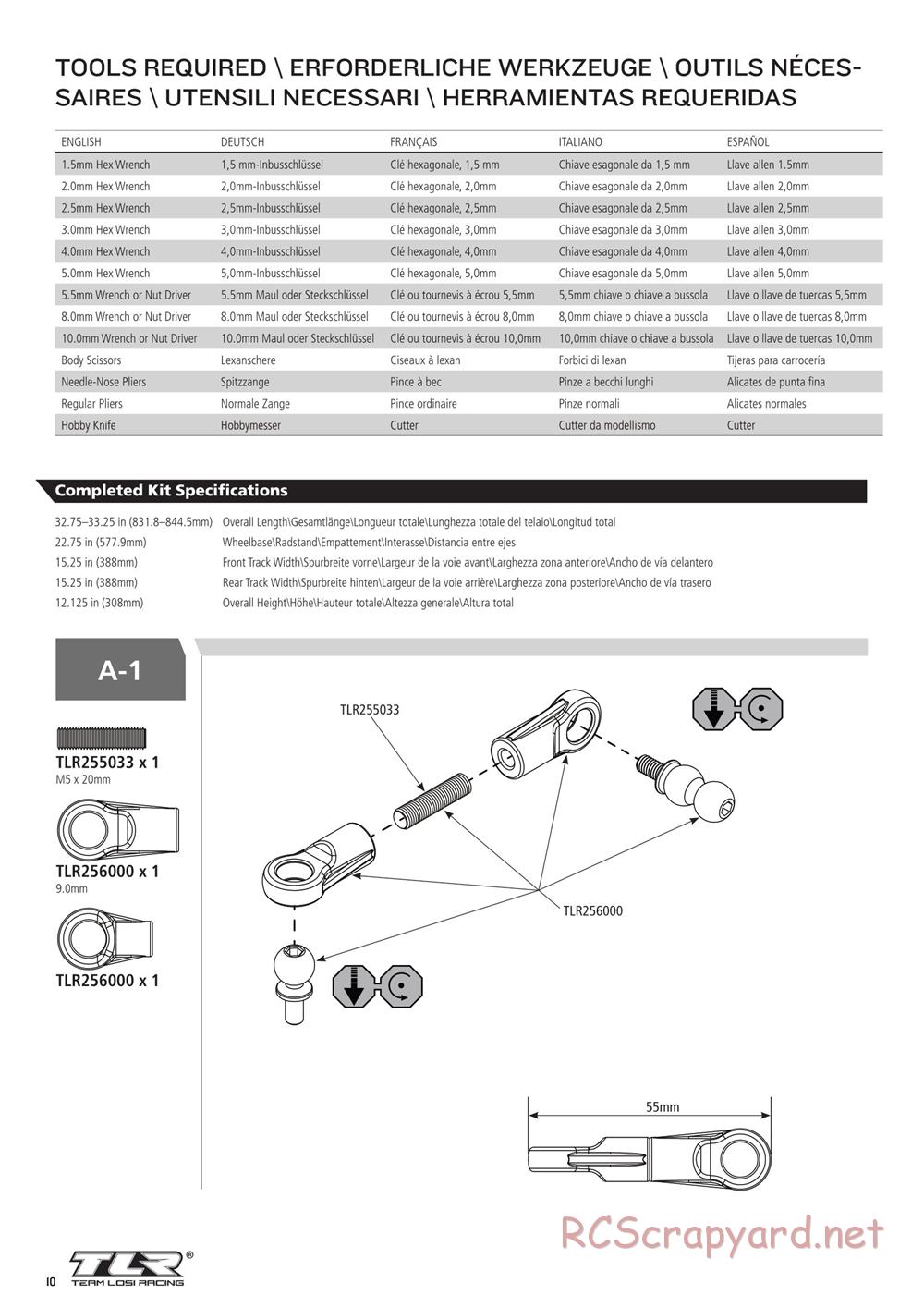 Team Losi - 5ive-B Race - Manual - Page 10