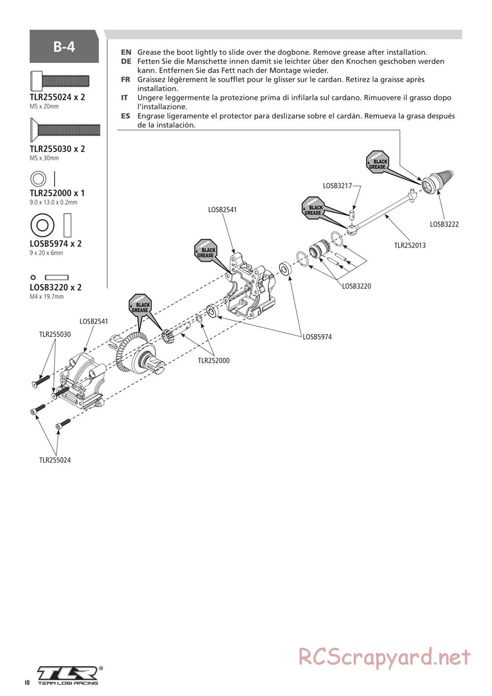 Team Losi - 5ive-B Race - Manual - Page 18