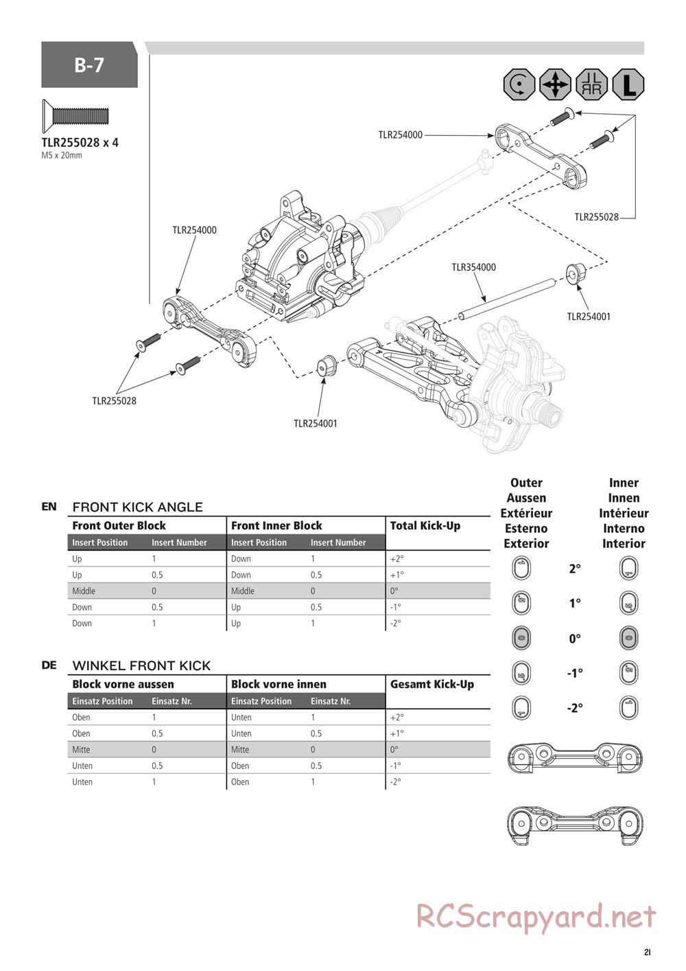 Team Losi - 5ive-B Race - Manual - Page 21