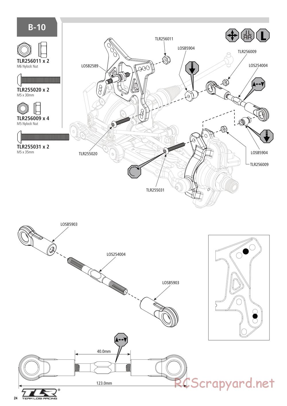 Team Losi - 5ive-B Race - Manual - Page 24