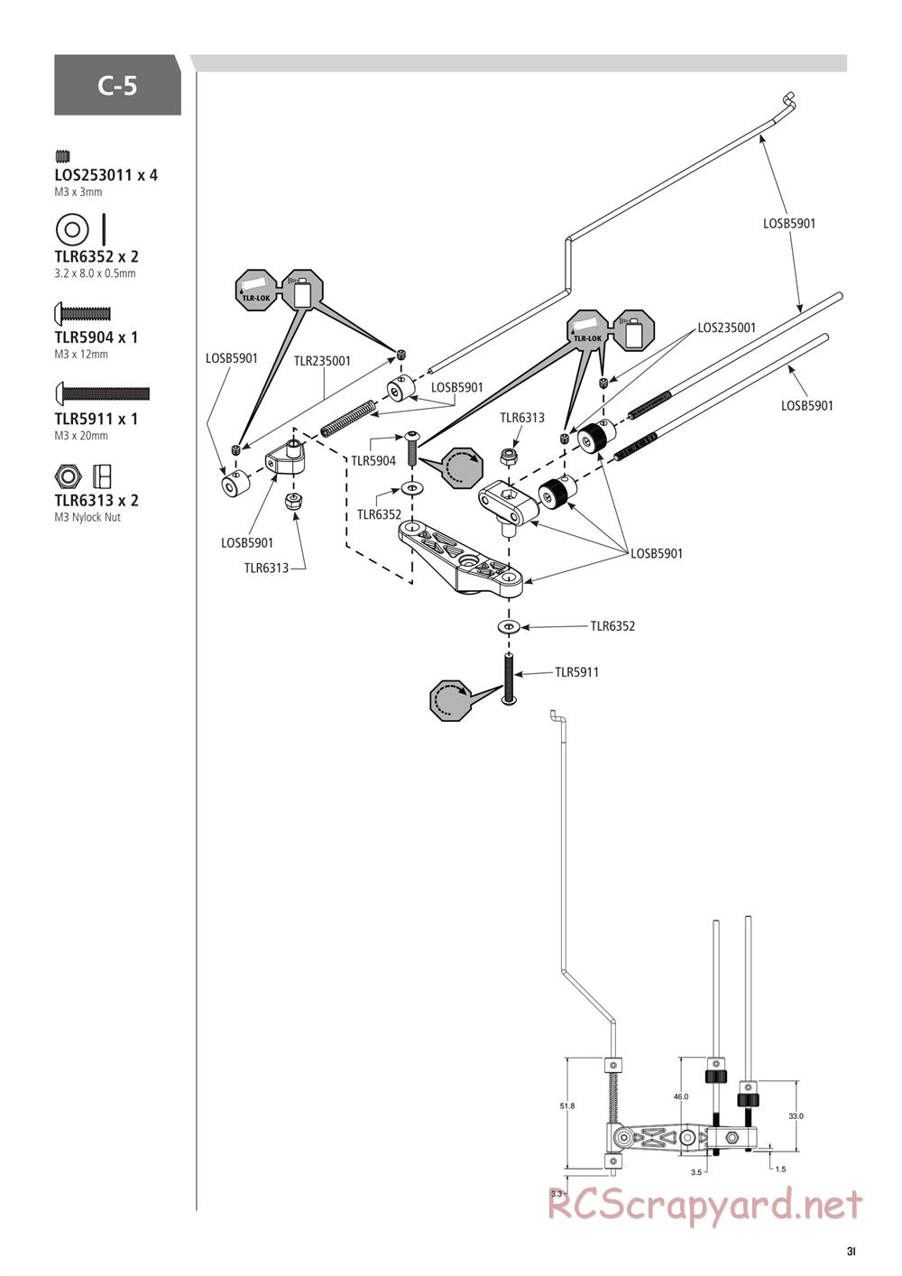 Team Losi - 5ive-B Race - Manual - Page 31