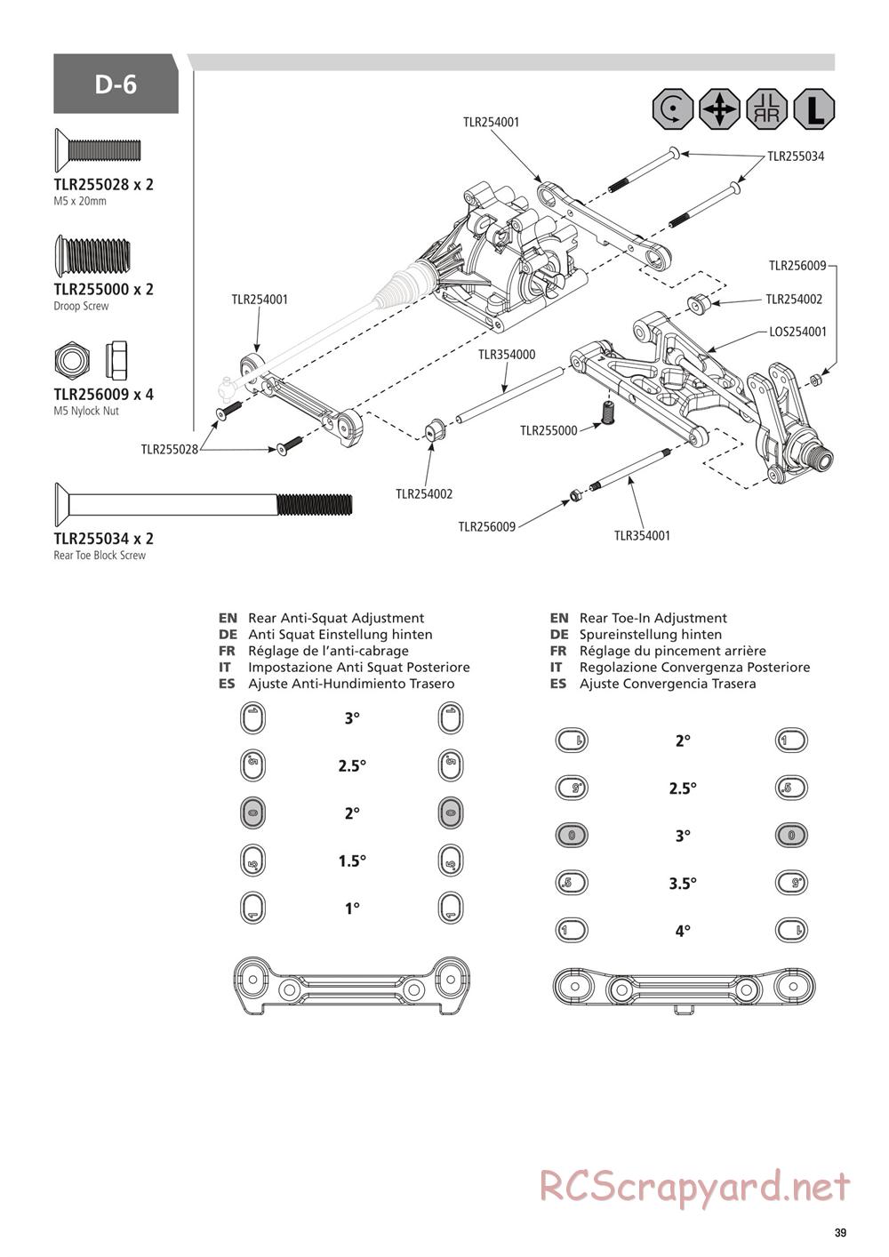 Team Losi - 5ive-B Race - Manual - Page 39