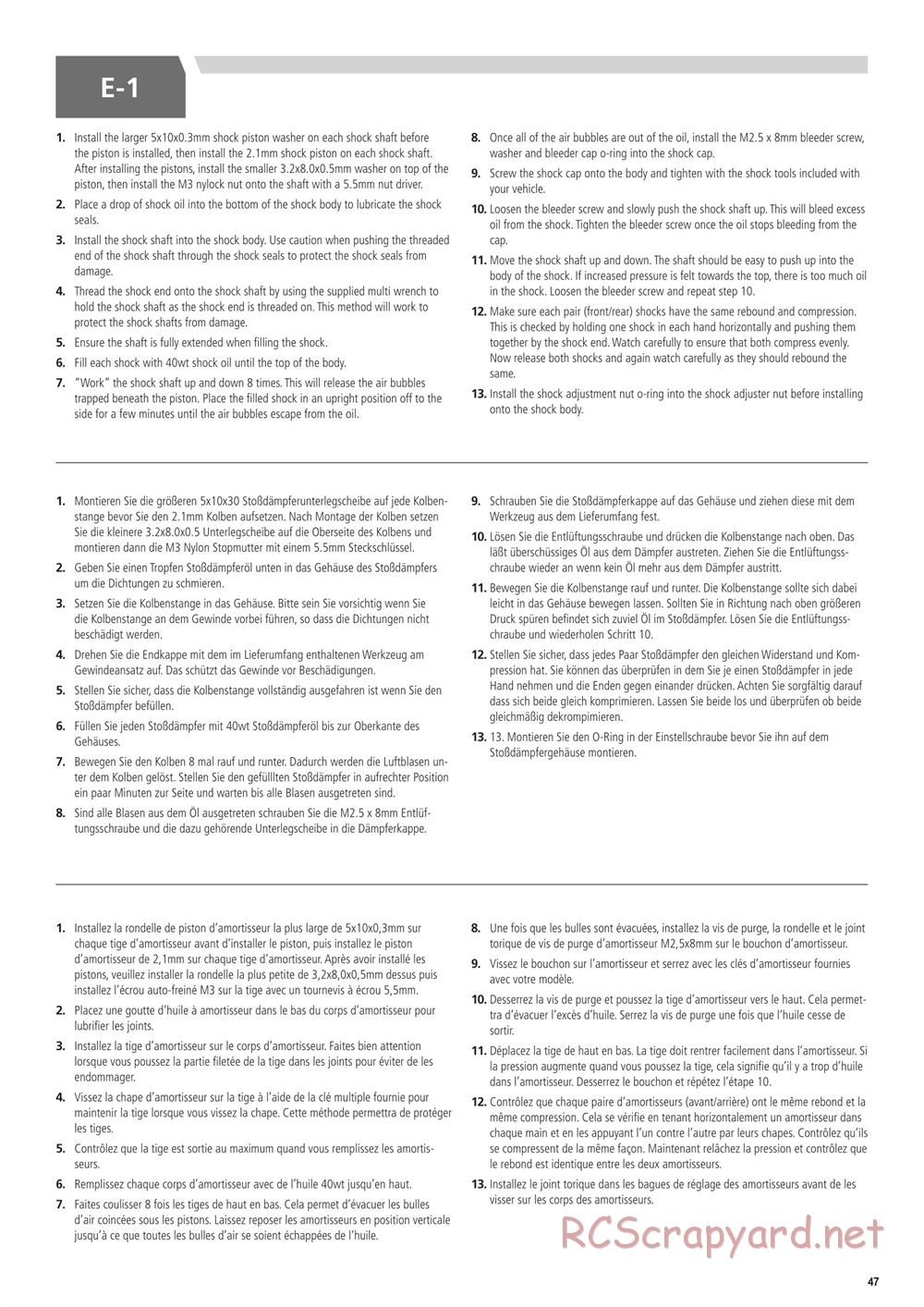 Team Losi - 5ive-B Race - Manual - Page 47