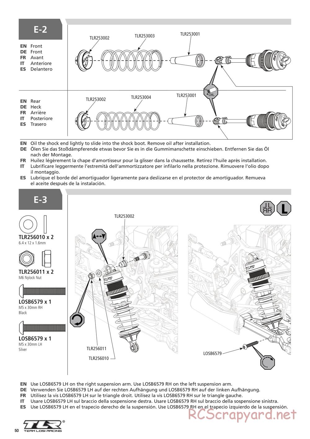 Team Losi - 5ive-B Race - Manual - Page 50