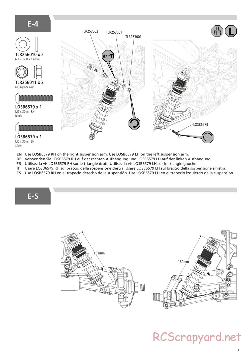 Team Losi - 5ive-B Race - Manual - Page 51