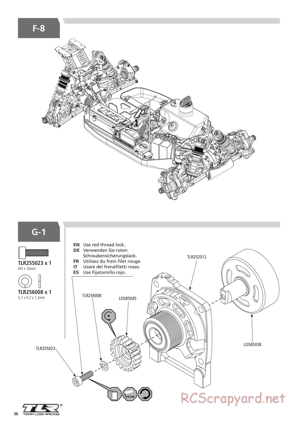 Team Losi - 5ive-B Race - Manual - Page 56