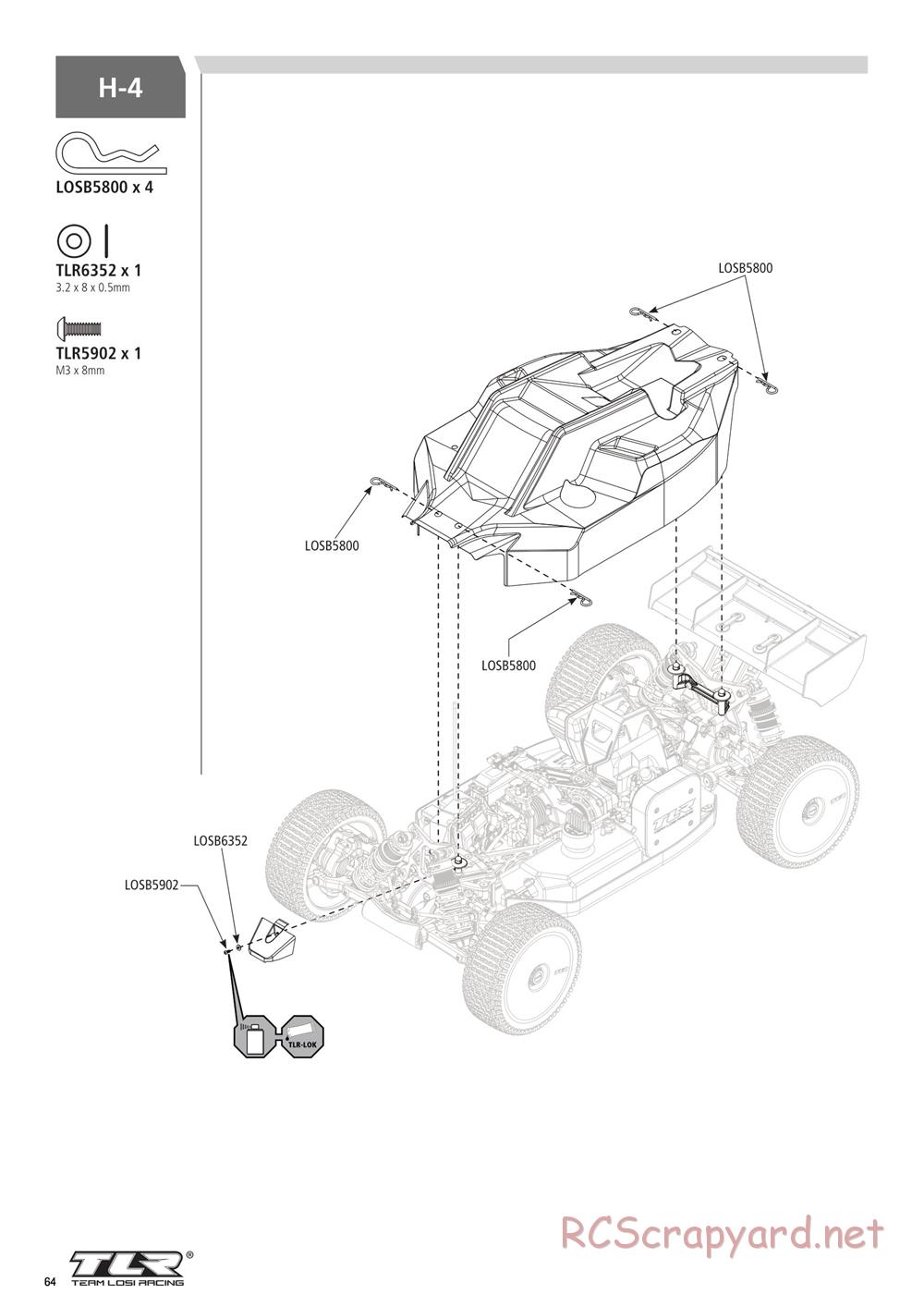 Team Losi - 5ive-B Race - Manual - Page 64