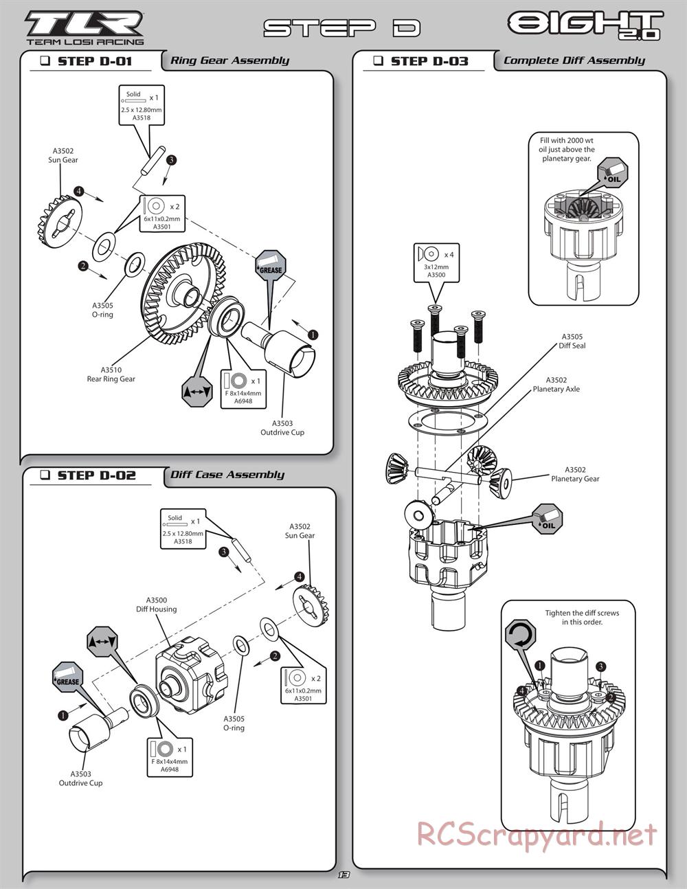 Team Losi - 8ight 2.0 - Manual - Page 16