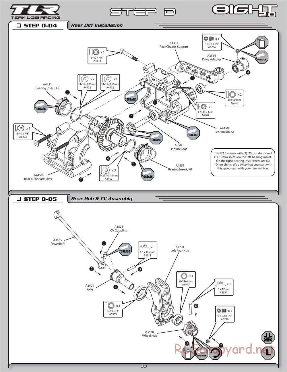 Team Losi - 8ight 2.0 - Manual - Page 17