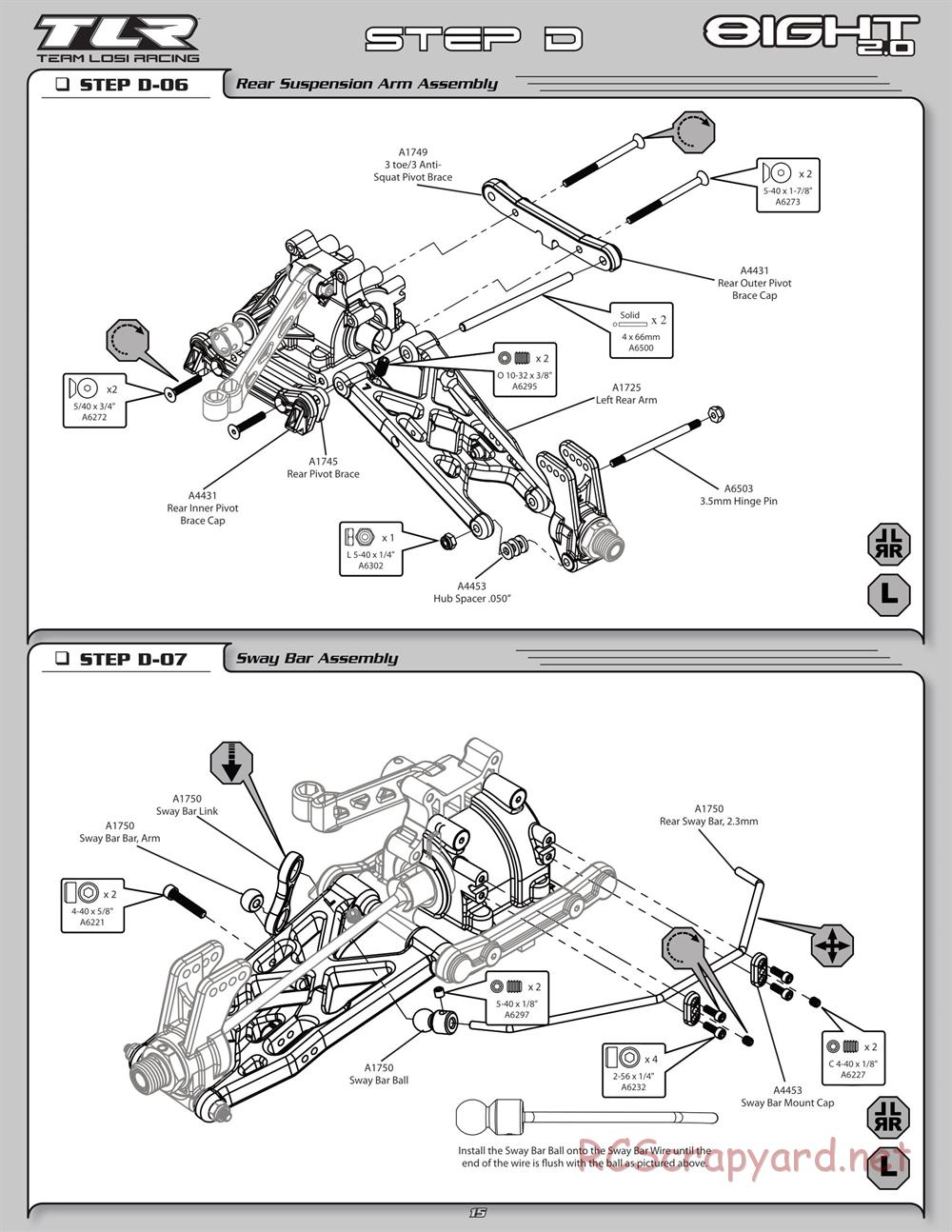 Team Losi - 8ight 2.0 - Manual - Page 18