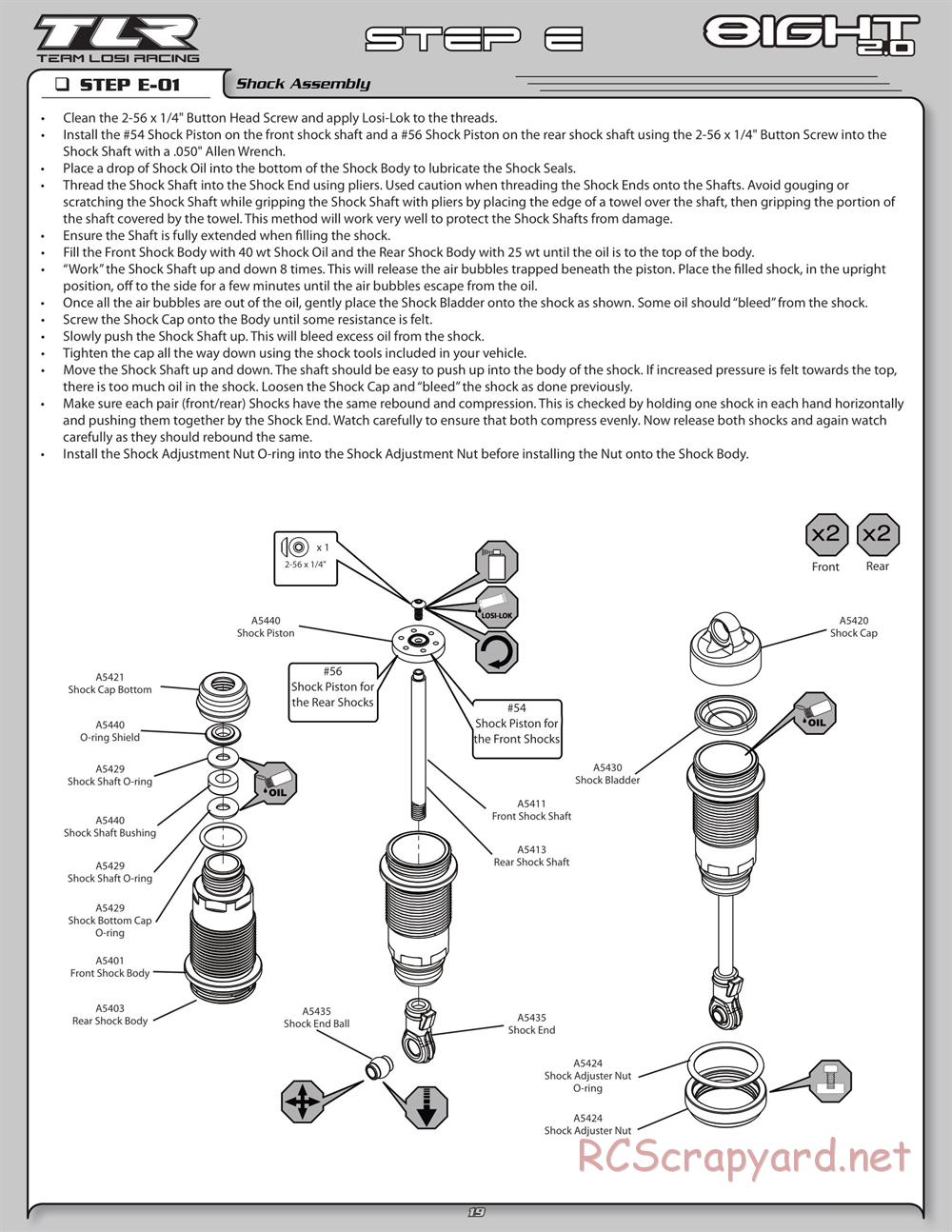 Team Losi - 8ight 2.0 - Manual - Page 22