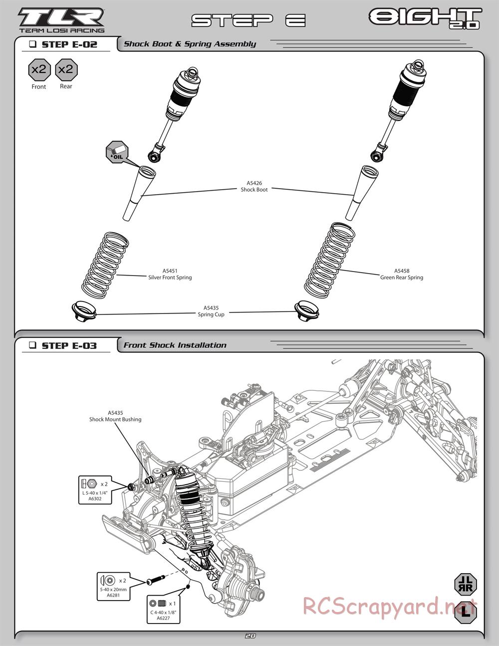 Team Losi - 8ight 2.0 - Manual - Page 23