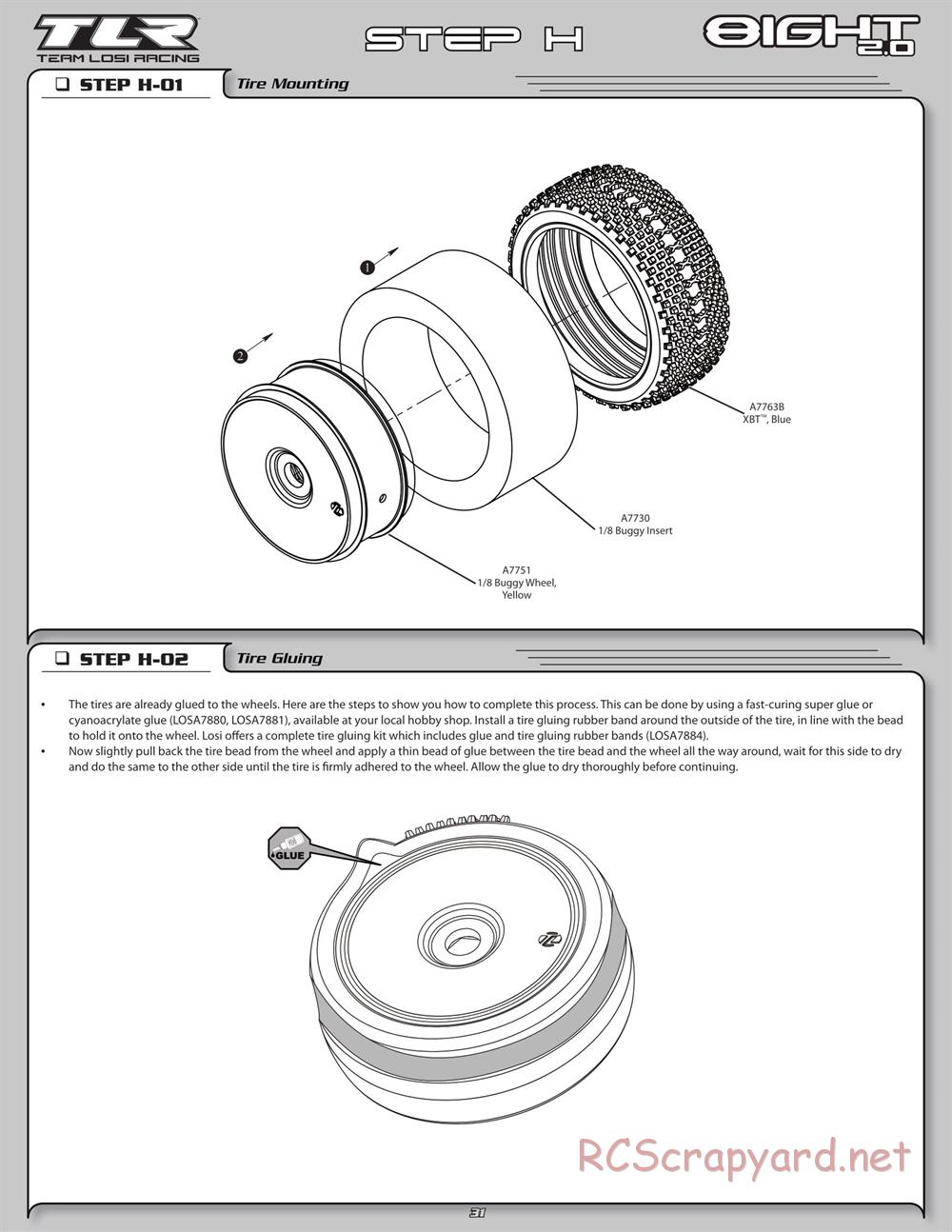 Team Losi - 8ight 2.0 - Manual - Page 34