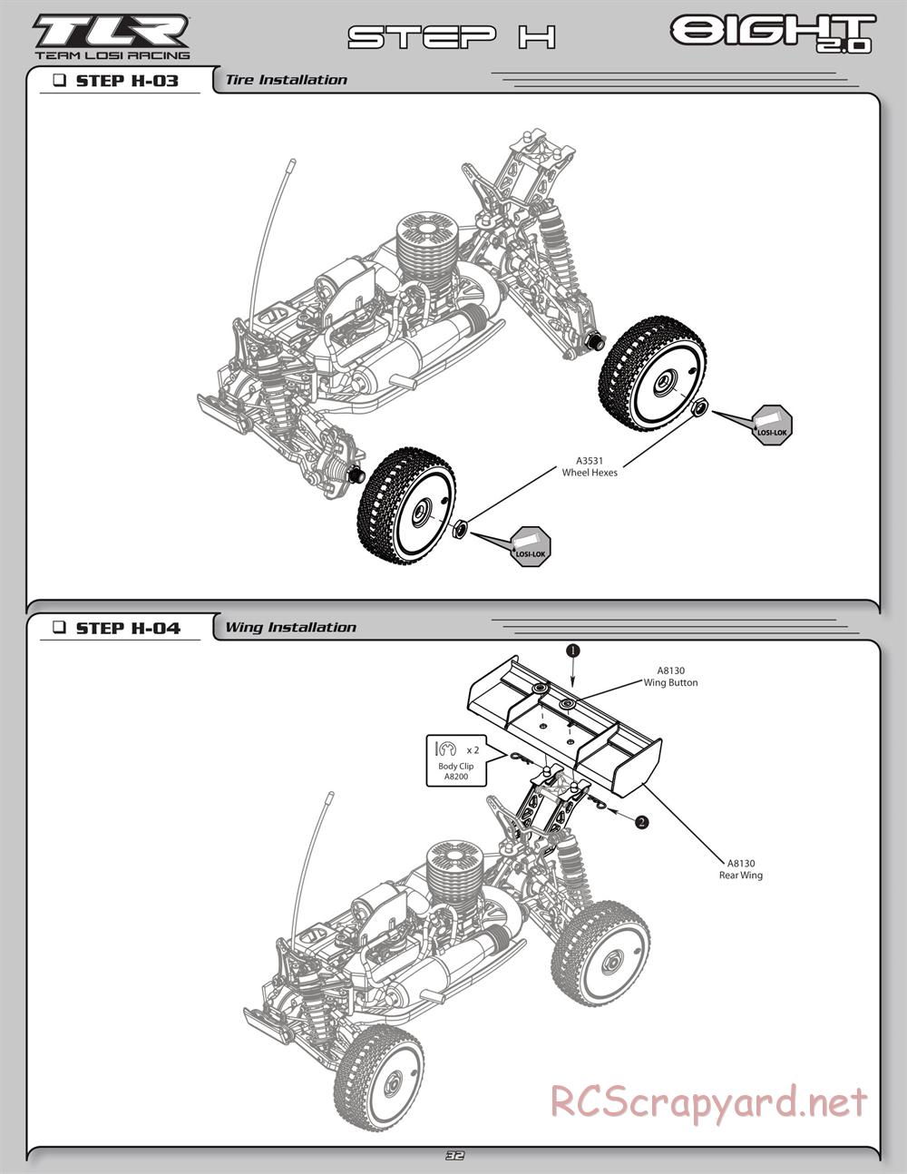 Team Losi - 8ight 2.0 - Manual - Page 35