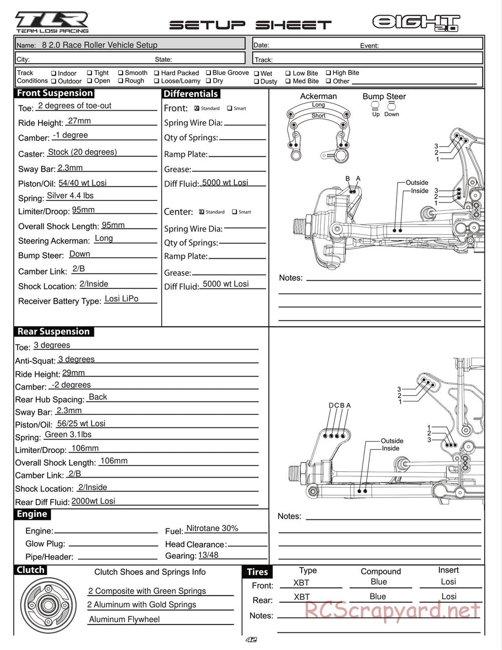Team Losi - 8ight 2.0 - Manual - Page 45