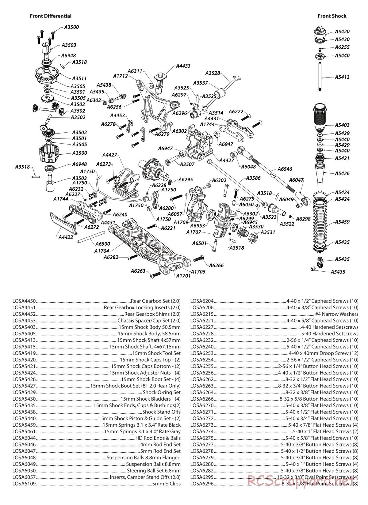 Team Losi - 8ight-T 2.0 - Manual - Page 2