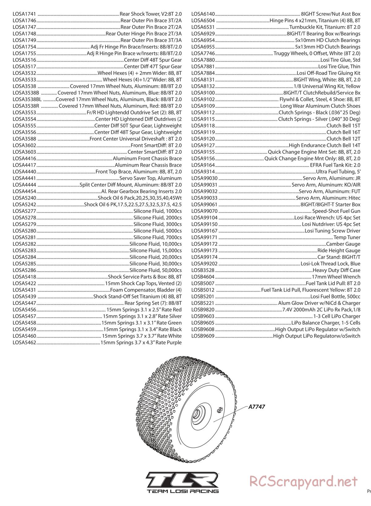 Team Losi - 8ight-T 2.0 - Manual - Page 5