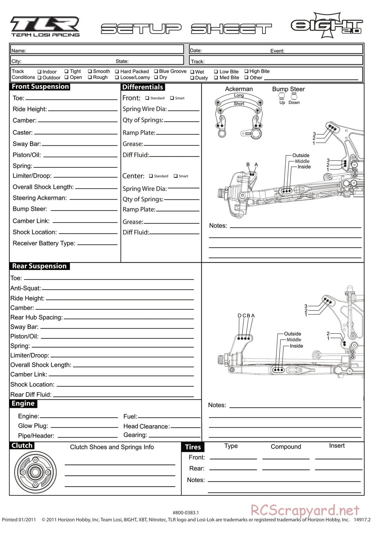 Team Losi - 8ight-T 2.0 - Manual - Page 6