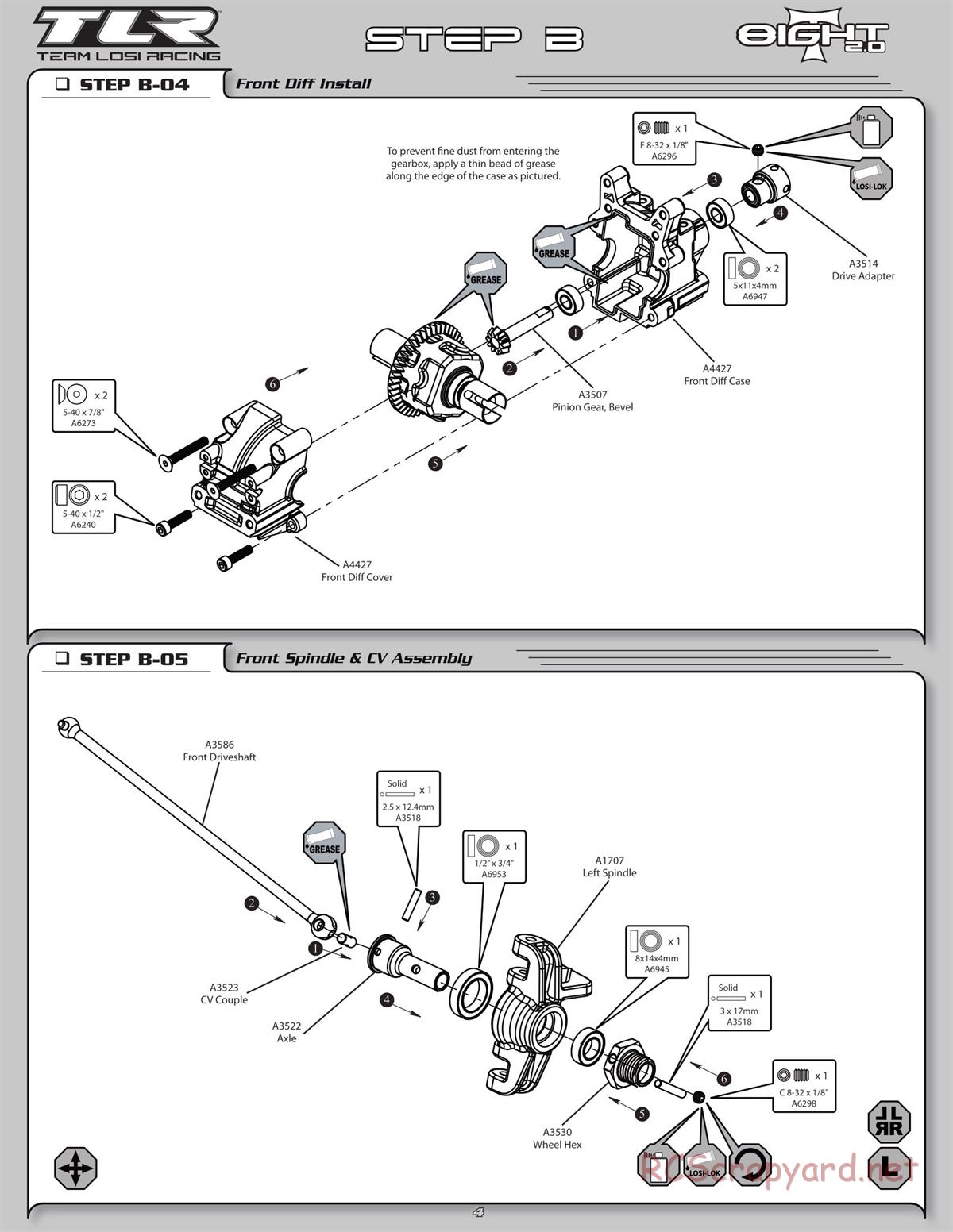 Team Losi - 8ight-T 2.0 - Manual - Page 7