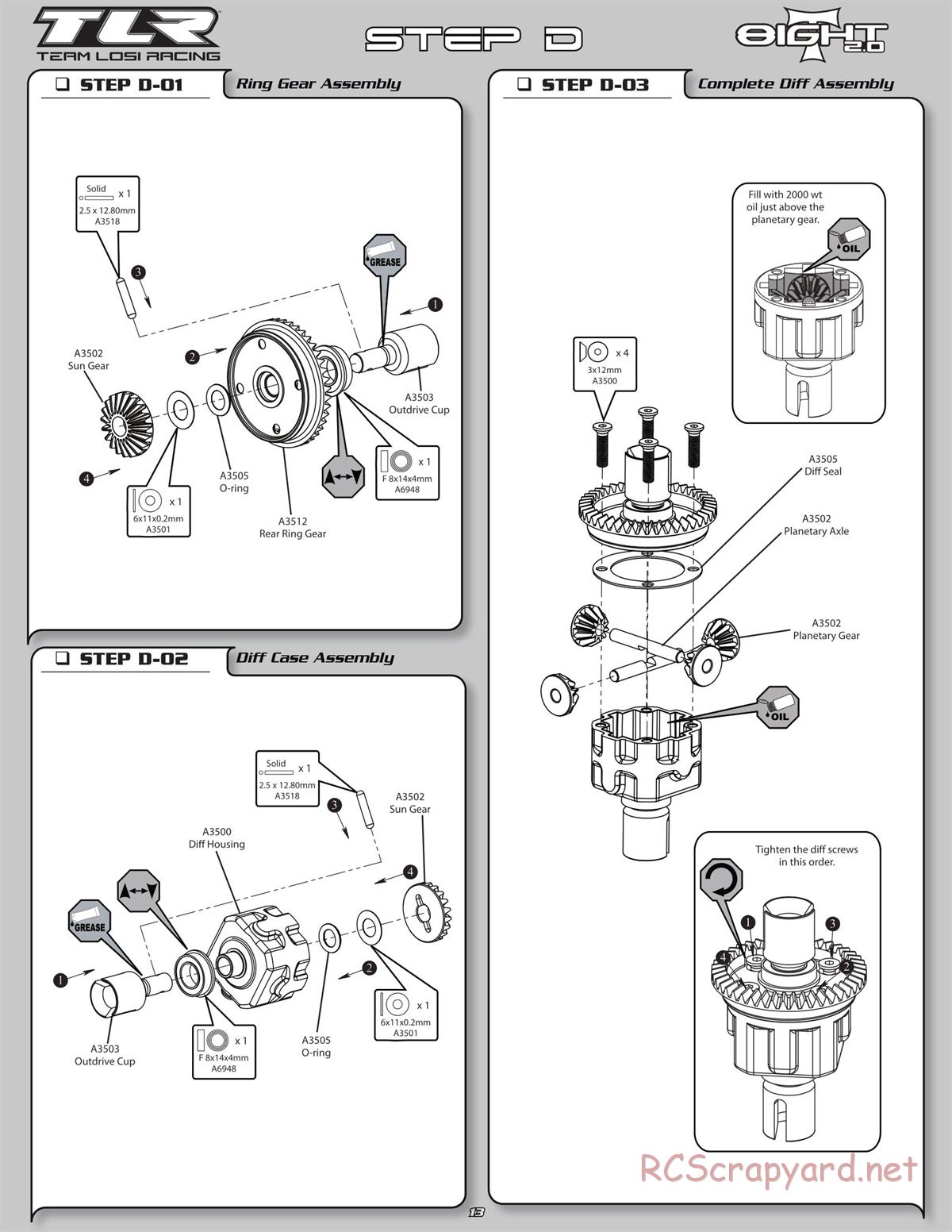 Team Losi - 8ight-T 2.0 - Manual - Page 16