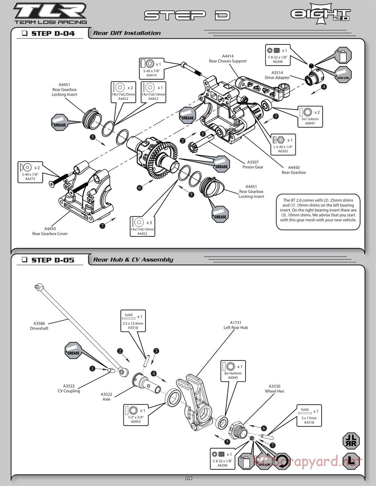 Team Losi - 8ight-T 2.0 - Manual - Page 17