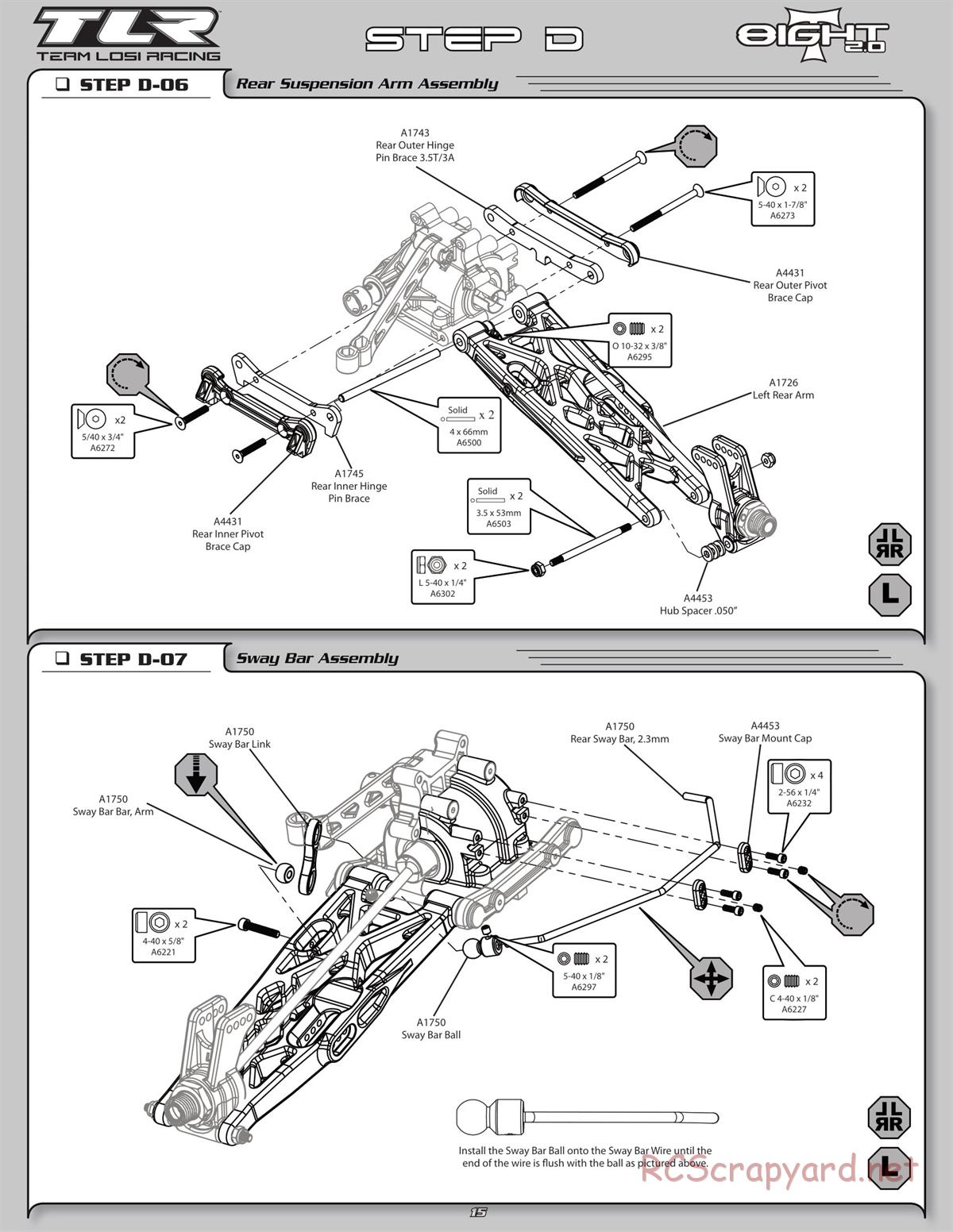 Team Losi - 8ight-T 2.0 - Manual - Page 18