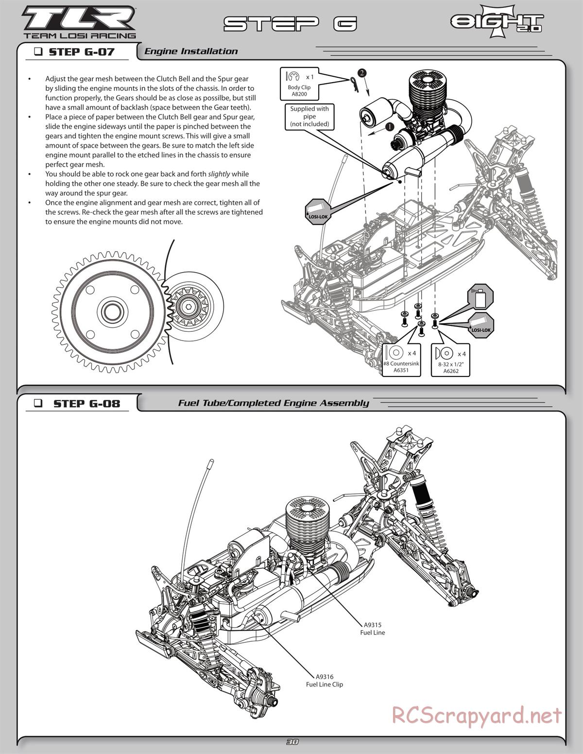 Team Losi - 8ight-T 2.0 - Manual - Page 33