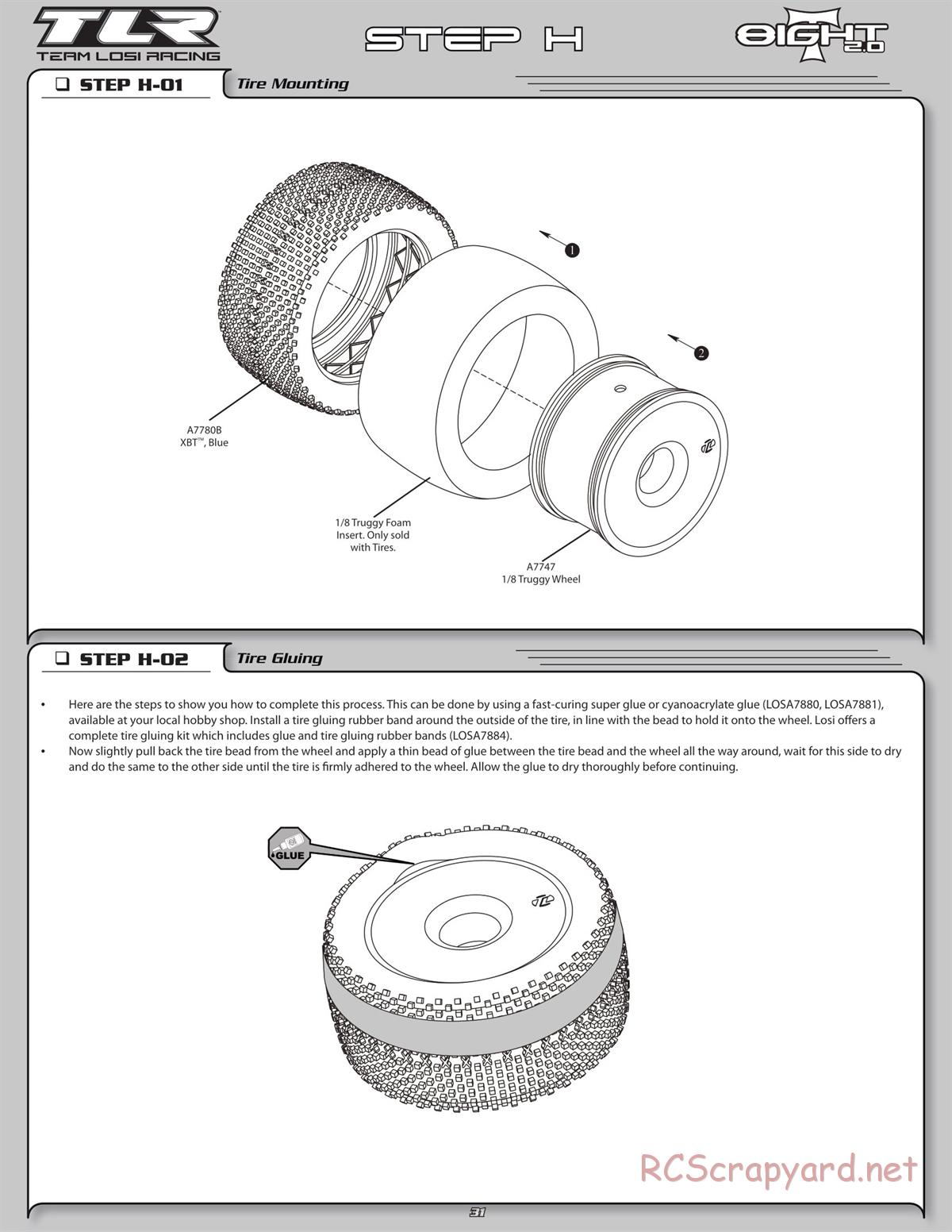 Team Losi - 8ight-T 2.0 - Manual - Page 34