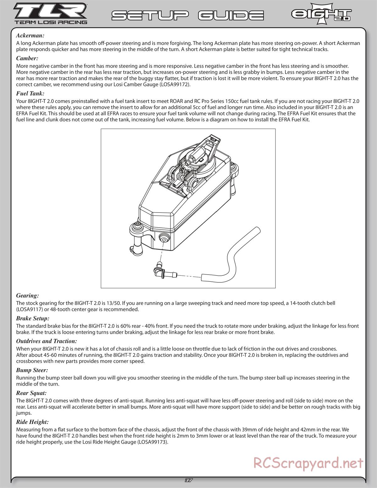 Team Losi - 8ight-T 2.0 - Manual - Page 40