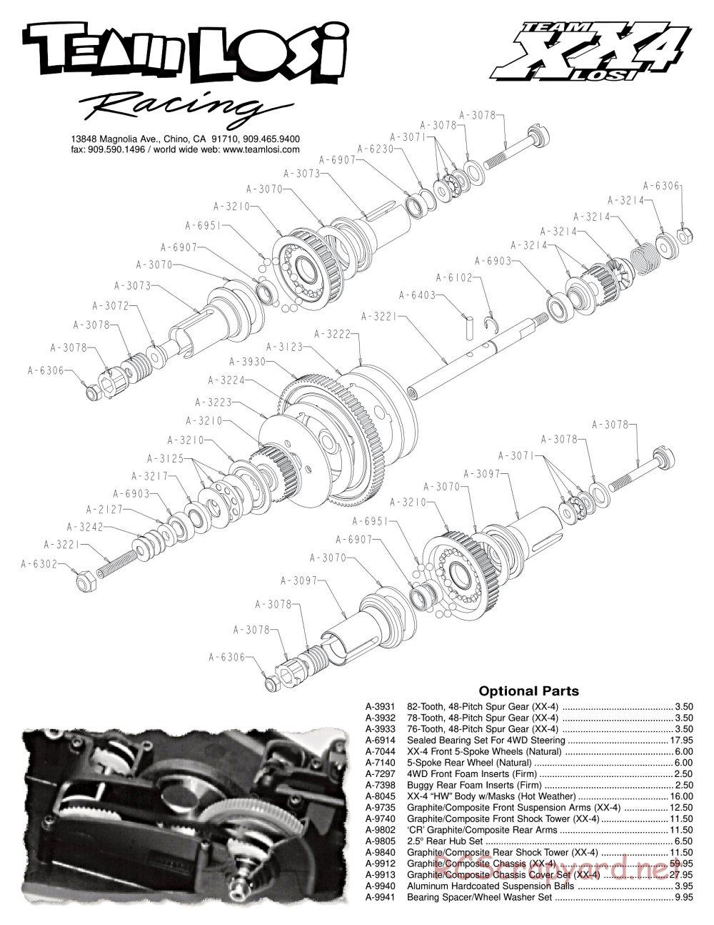 Team Losi - XX-4 - Manual - Page 4