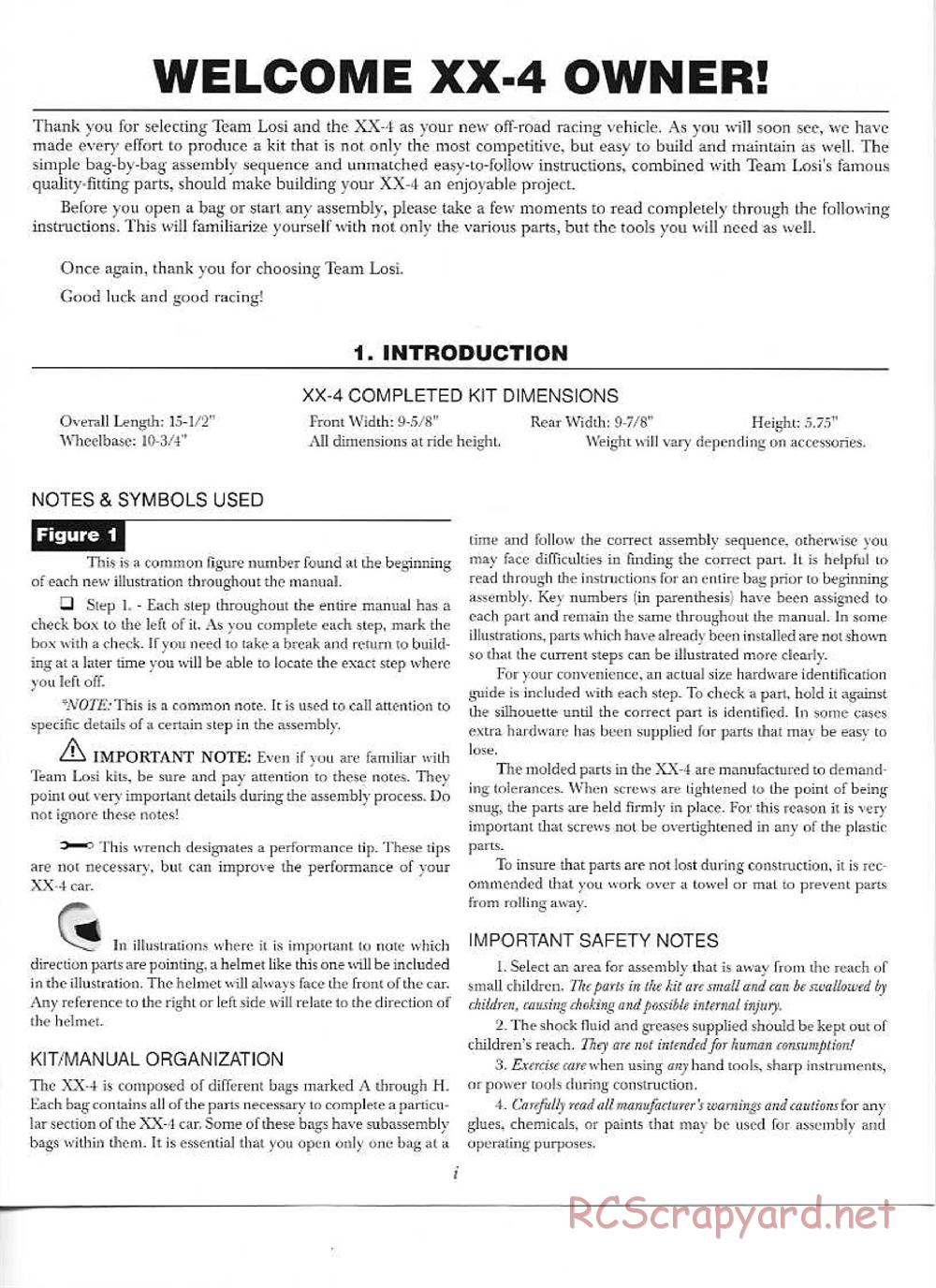 Team Losi - XX-4 - Manual - Page 2