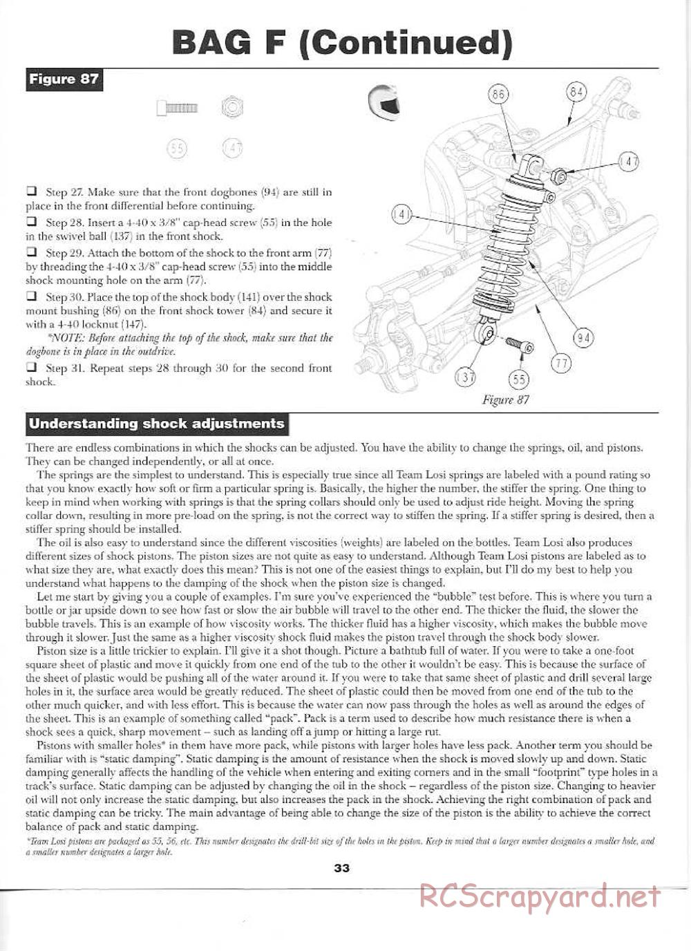 Team Losi - XX-4 - Manual - Page 33