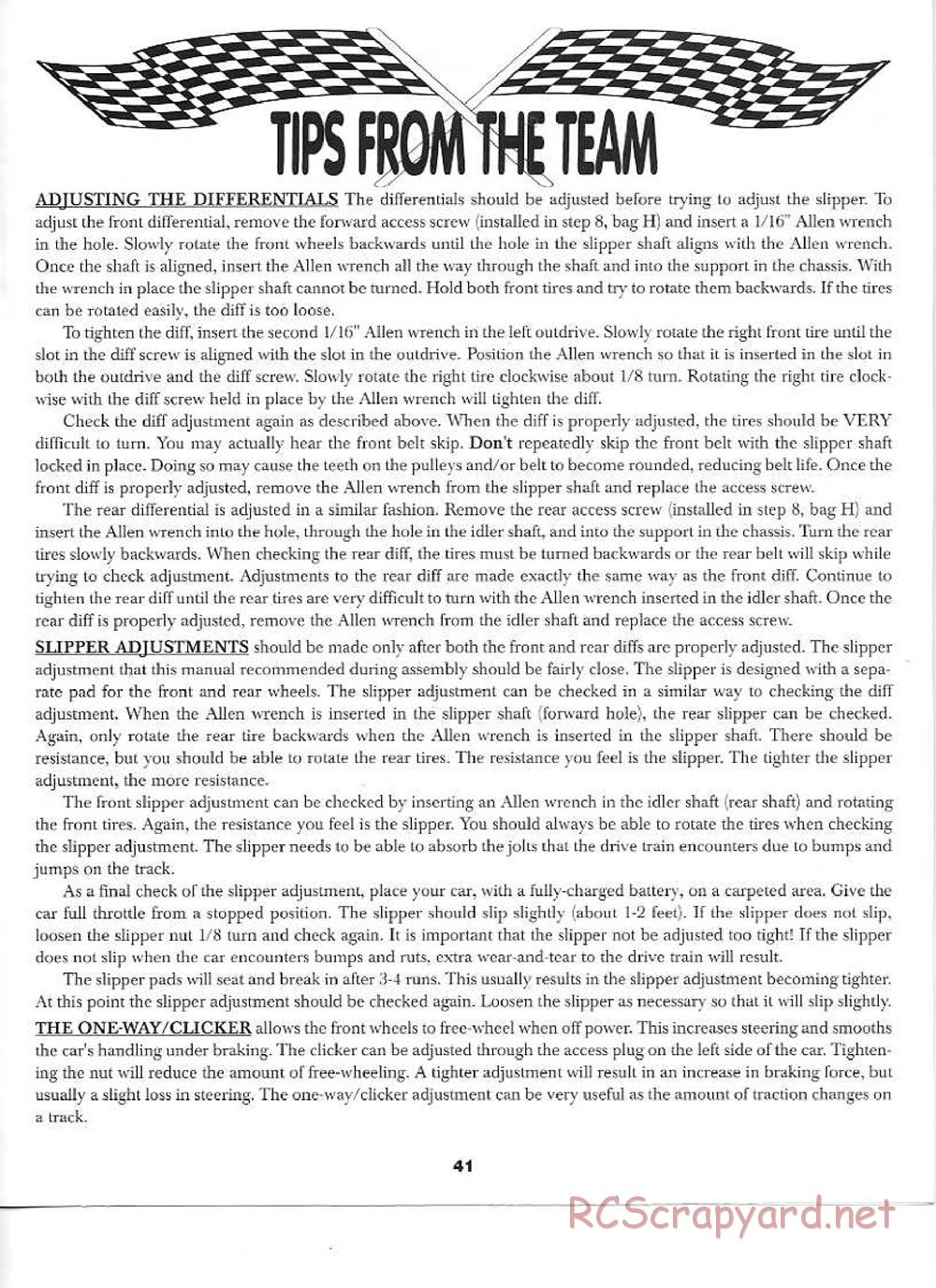 Team Losi - XX-4 - Manual - Page 41