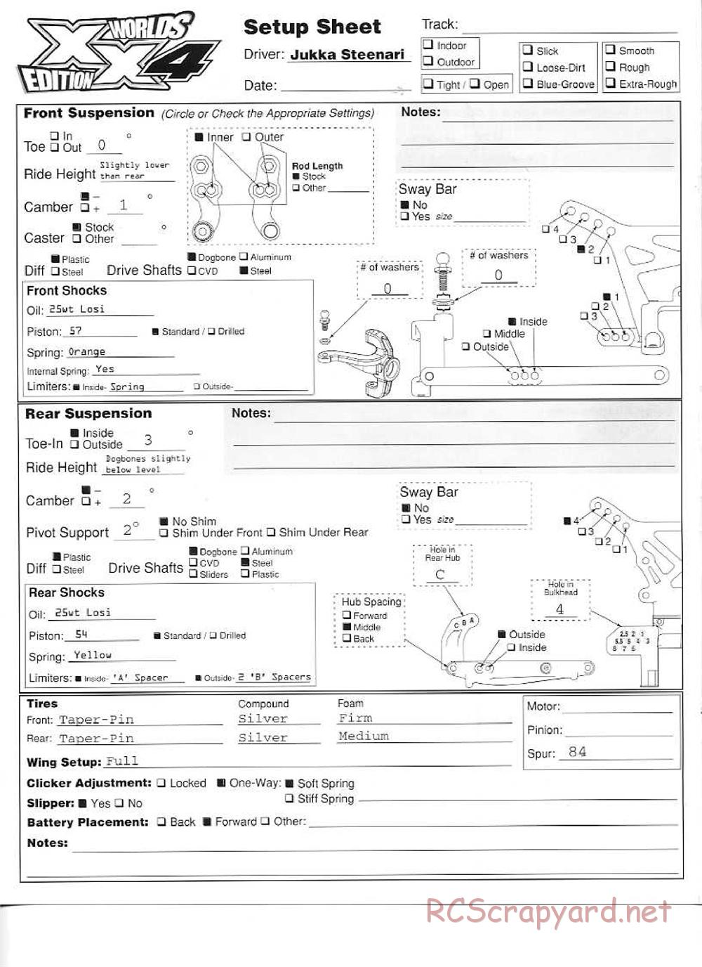 Team Losi - XX-4 Worlds Edition - Manual - Page 19