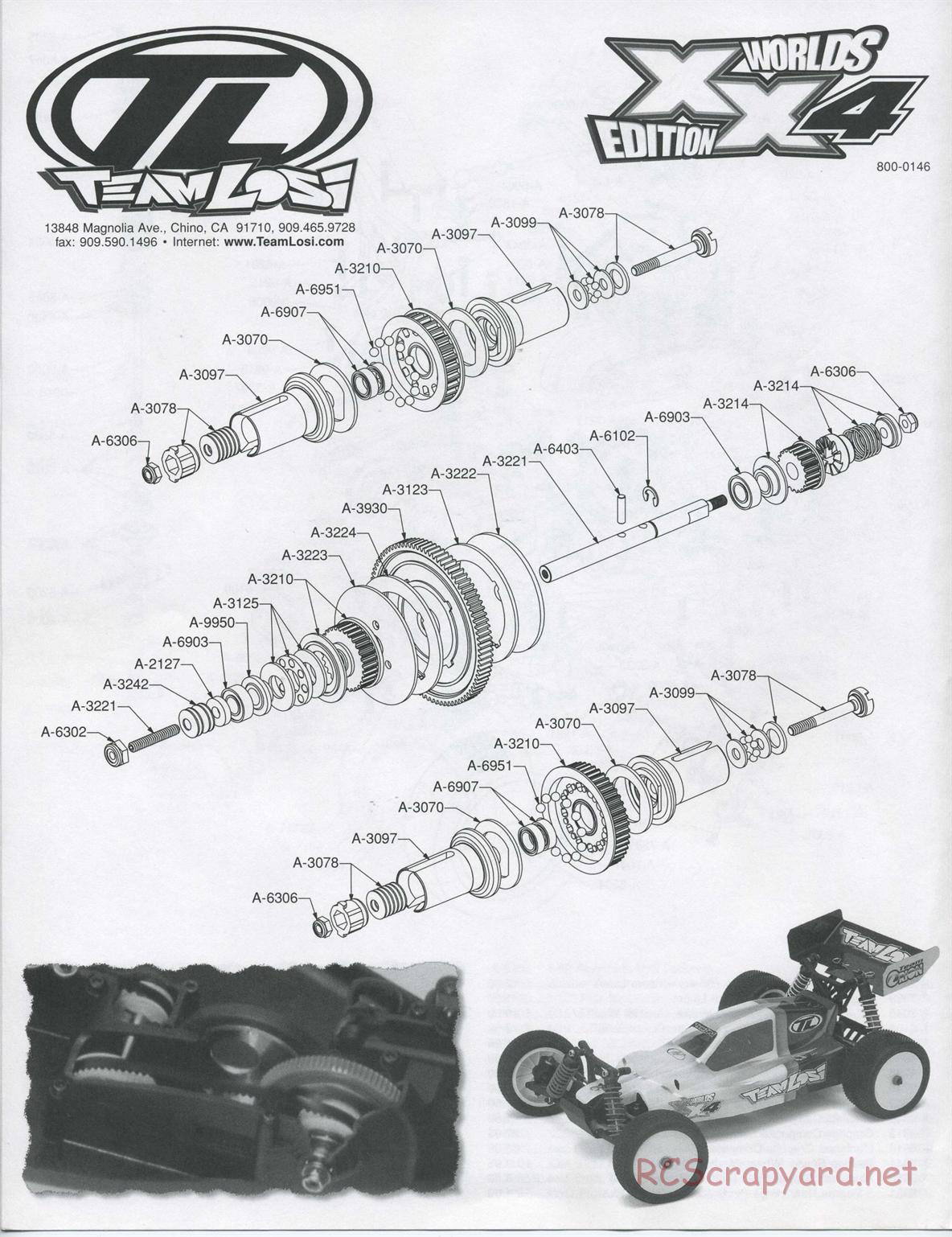 Team Losi - XX-4 Worlds Edition - Manual - Page 4